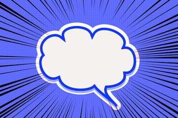 Balloon and comic effect line　吹き出しとコミックの効果線