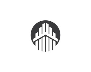 Real estate logo icon illustration