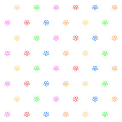 Flowers colors pattern