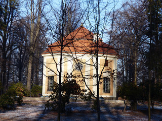 Polskie krajobrazy zima.