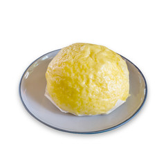 Chinese Steamed bun isolated on white
