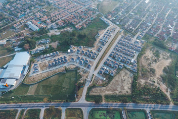 housing estate top view