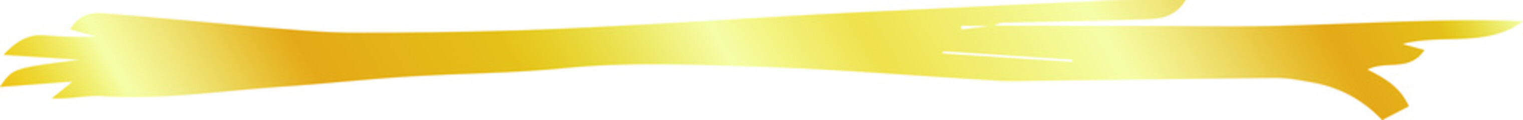 Gold analog line drawn by handwriting