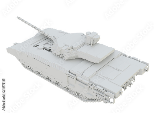 3d Printed Tank Isolated On White Background Stock Photo - 3d printing models download free tank