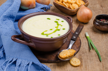 Traditional cream vegetable soup