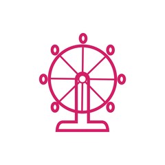 Ferris wheel vector icon