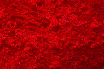 Background red soft wool.