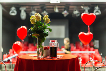 Romantic date night concept. Love, and valentines background concept.