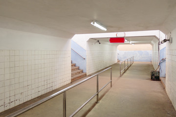 Visual atmosphere, tunnel, underground passage