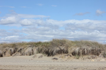 sand dunes and blue sky