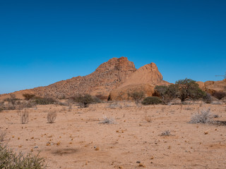 Fototapeta na wymiar Spitzkoppe rock formations in Namibia