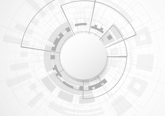 Abstract futuristic digital technology concept, High computer, Vector background