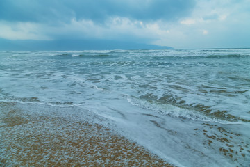 Soft wave of South China Sea Beach Scenery