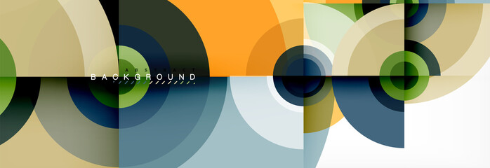 Modern circle background