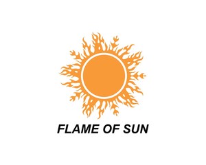 Fire flame Logo Template vector icon Oil, gas and energy logo