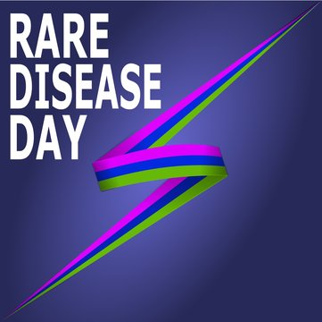 Rare Disease Day Poster Or Banner Background.