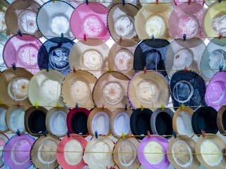 Hats for Sale at the Street Market
