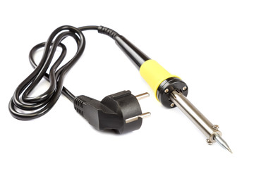 Soldering iron isolated on a white background.