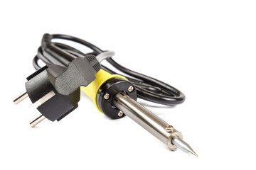Soldering iron isolated on a white background.