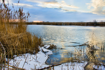 piękne niebo nad rzeką © VinyLove Foto