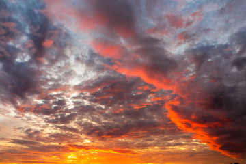 Fototapeta premium Scenery in the sunrise