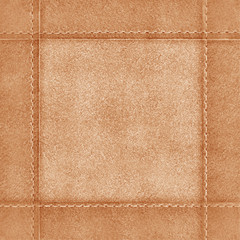 stitched brown leather texture background