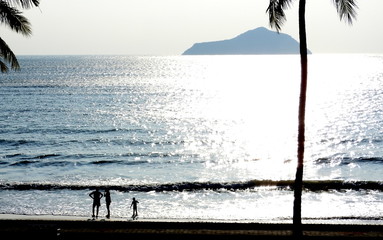 spend  happy slow life on a beach during summer in Thailand