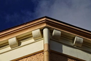 architectural details of old buildings in dalat