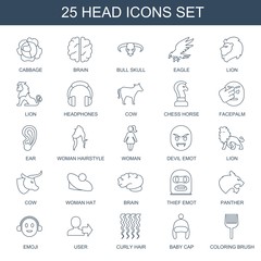 25 head icons
