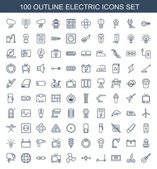 100 electric icons