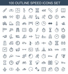 100 speed icons
