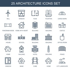 25 architecture icons