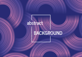 Geometric background with abstract circles shapes