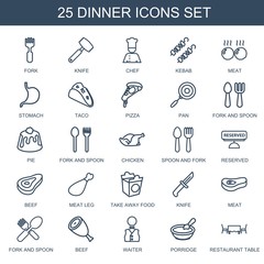 dinner icons
