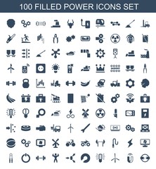 100 power icons