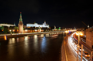 Fototapeta premium Moscow night-1