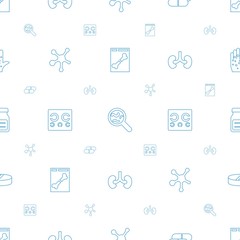 disease icons pattern seamless white background