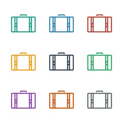 suitcase icon white background