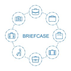 8 briefcase icons