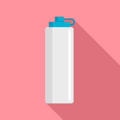 Water bike bottle icon. Flat illustration of water bike bottle vector icon for web design