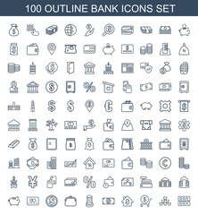 100 bank icons
