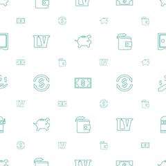 money icons pattern seamless white background