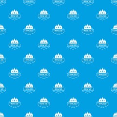 Royal size pattern vector seamless blue repeat for any use