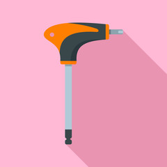 Bike repair tool icon. Flat illustration of bike repair tool vector icon for web design