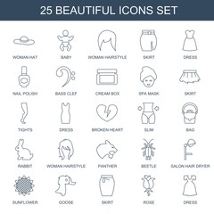 Naklejka premium 25 beautiful icons