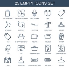 25 empty icons
