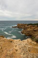 The coast in Llentia on the island of Ibiza