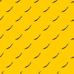 Scimitar sword pattern seamless vector repeat geometric yellow for any design