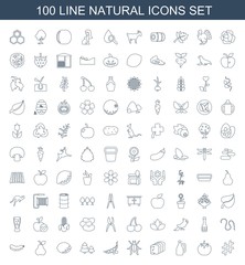 100 natural icons