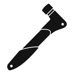 Bike tire pressure tool icon. Simple illustration of bike tire pressure tool vector icon for web design isolated on white background